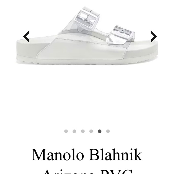 Birkenstock X Manolo Blahnik Arizona Slide SZ 38 NWT - Picture 4 of 10